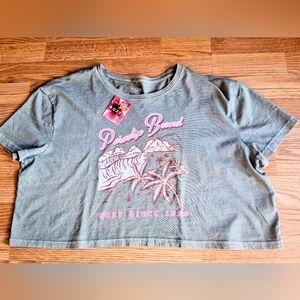 Roxy, NWT Juniprs Top, Tropical Print On Front, Size Lg